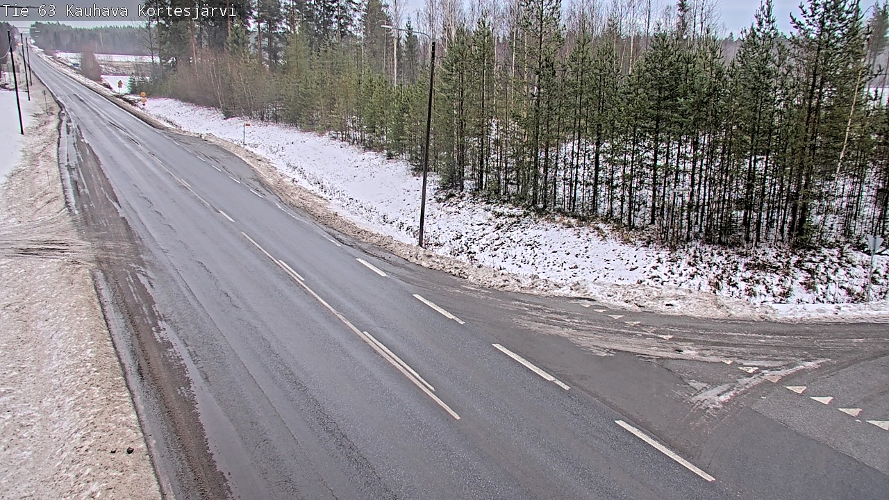 Weather Camera Image Road 63 Kauhava Kortesjärvi, Kauhava, Etelä-Pohjanmaa