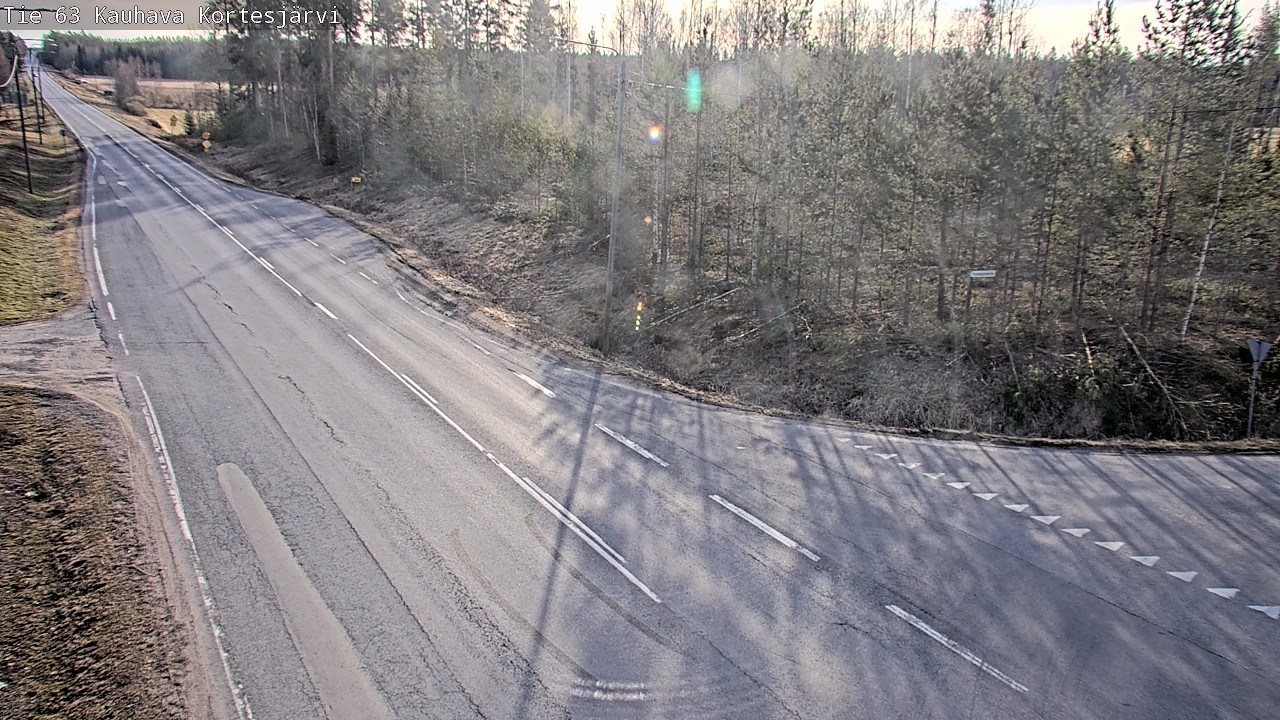 Weather Camera Image Väg 63 Kauhava Kortesjärvi, Kauhava, Etelä-Pohjanmaa