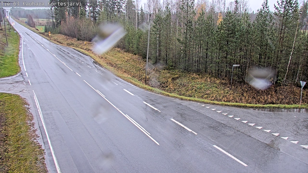 Weather Camera Image Road 63 Kauhava Kortesjärvi, Kauhava, Etelä-Pohjanmaa