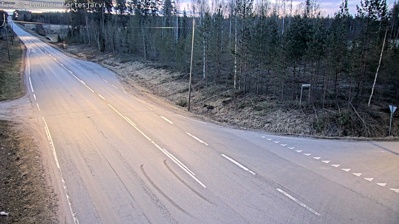 Weather Camera Image Road 63 Kauhava Kortesjärvi, Kauhava, Etelä-Pohjanmaa