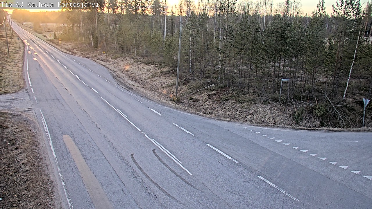 Weather Camera Image Väg 63 Kauhava Kortesjärvi, Kauhava, Etelä-Pohjanmaa