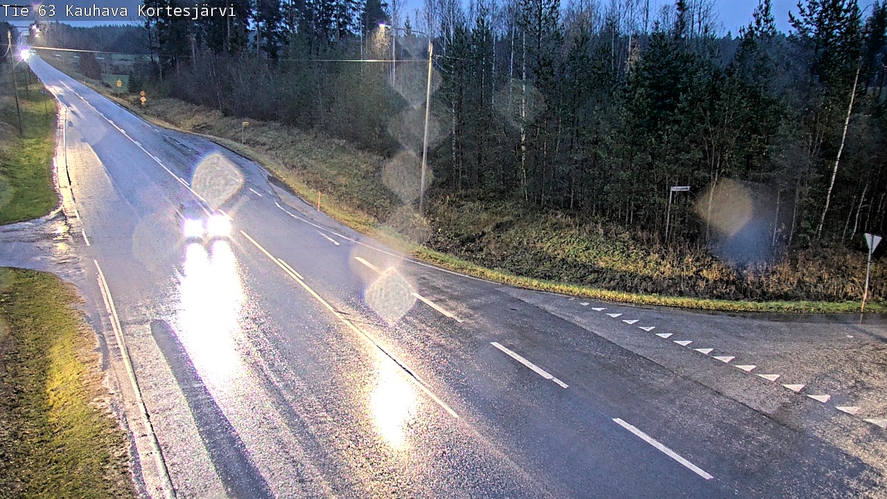 Weather Camera Image Road 63 Kauhava Kortesjärvi, Kauhava, Etelä-Pohjanmaa