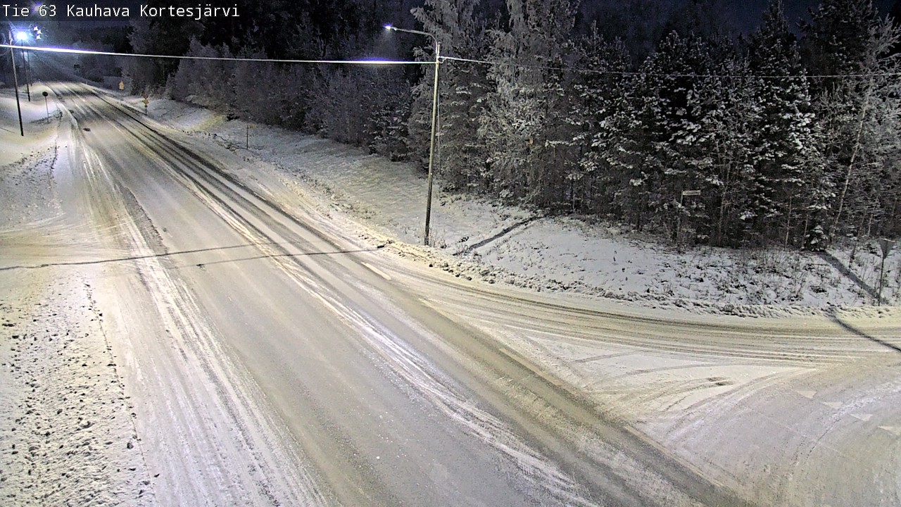 Weather Camera Image Road 63 Kauhava Kortesjärvi, Kauhava, Etelä-Pohjanmaa
