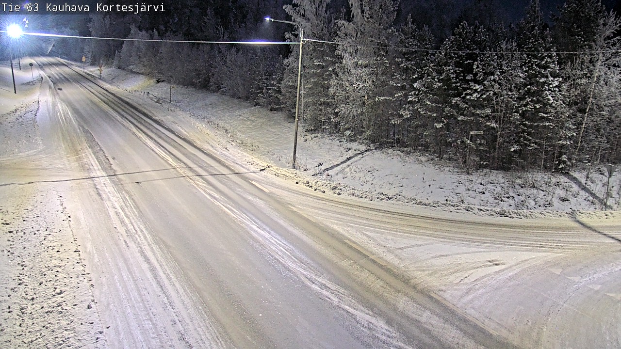 Weather Camera Image Road 63 Kauhava Kortesjärvi, Kauhava, Etelä-Pohjanmaa