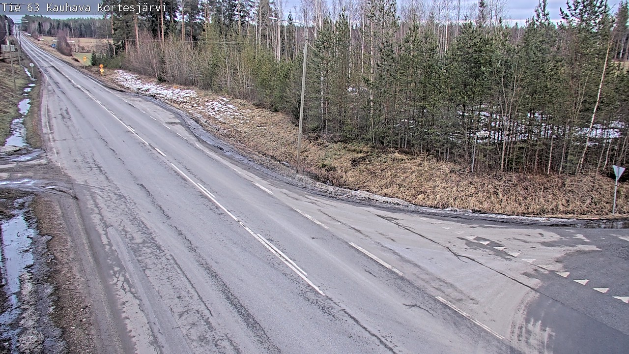 Weather Camera Image Road 63 Kauhava Kortesjärvi, Kauhava, Etelä-Pohjanmaa