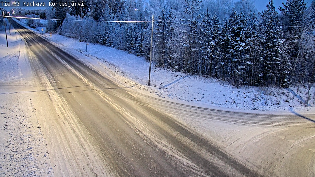 Weather Camera Image Road 63 Kauhava Kortesjärvi, Kauhava, Etelä-Pohjanmaa