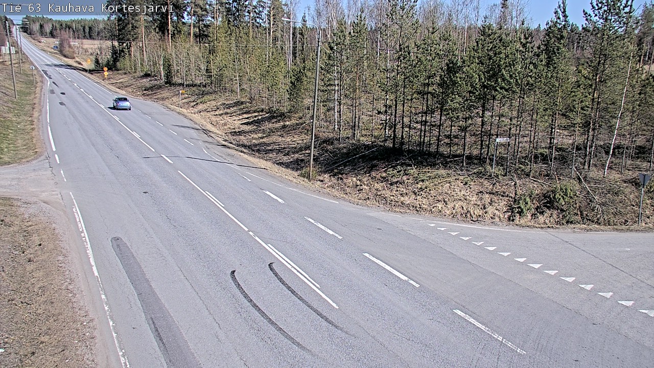 Weather Camera Image Väg 63 Kauhava Kortesjärvi, Kauhava, Etelä-Pohjanmaa