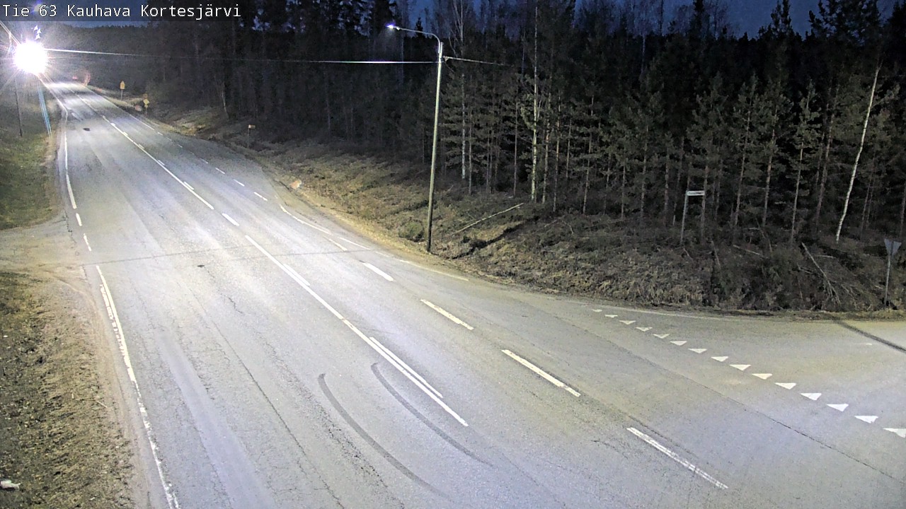 Weather Camera Image Väg 63 Kauhava Kortesjärvi, Kauhava, Etelä-Pohjanmaa