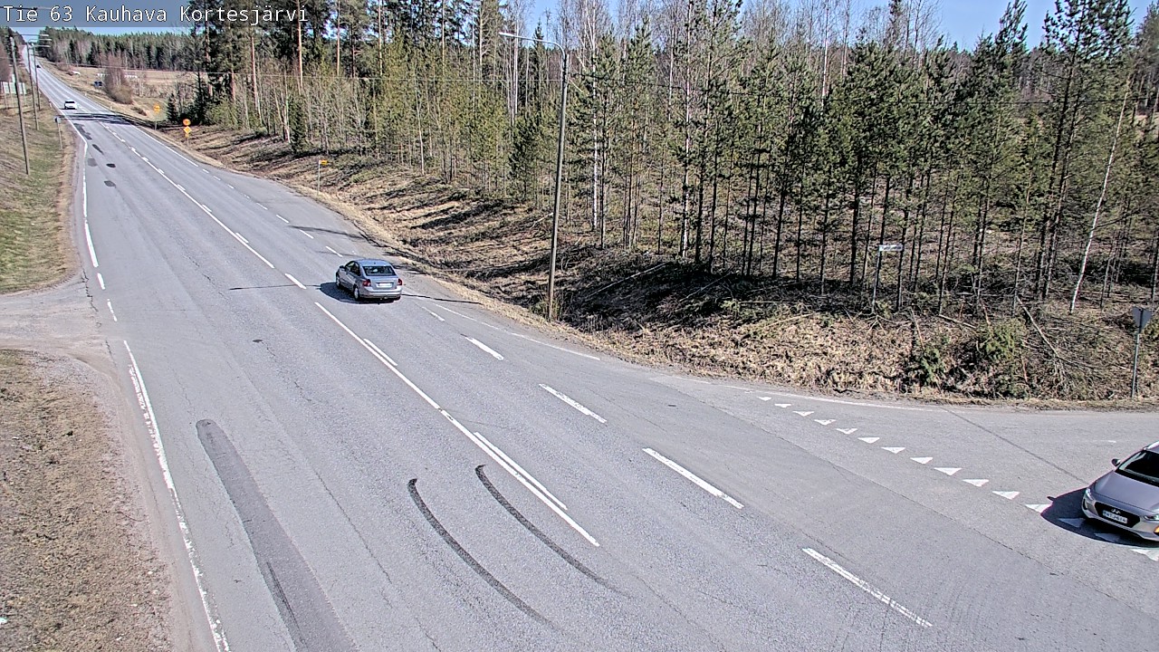 Weather Camera Image Väg 63 Kauhava Kortesjärvi, Kauhava, Etelä-Pohjanmaa