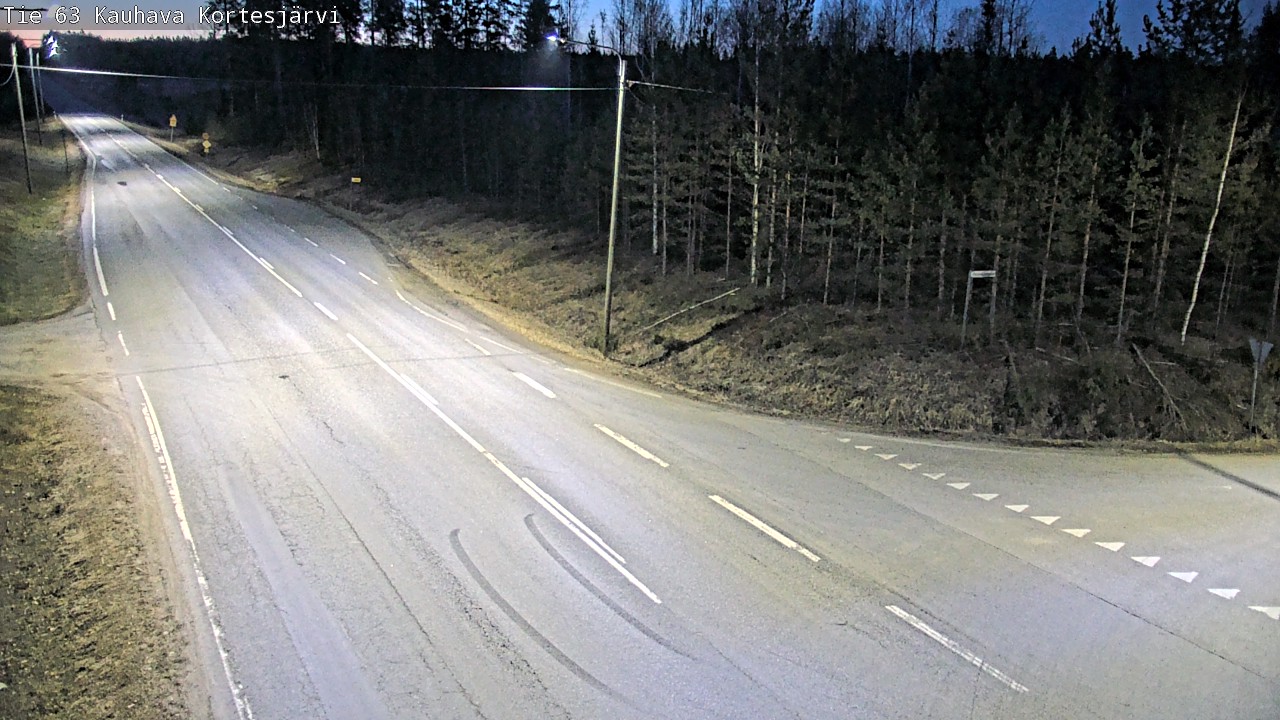 Weather Camera Image Väg 63 Kauhava Kortesjärvi, Kauhava, Etelä-Pohjanmaa