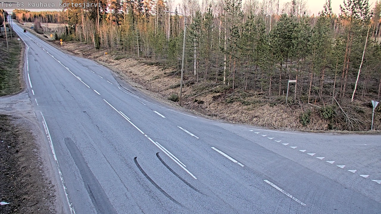 Weather Camera Image Väg 63 Kauhava Kortesjärvi, Kauhava, Etelä-Pohjanmaa