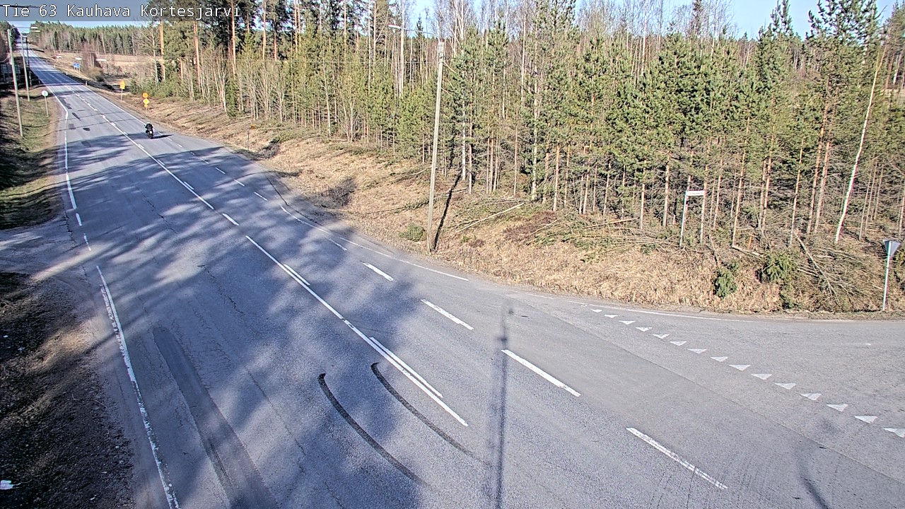 Weather Camera Image Väg 63 Kauhava Kortesjärvi, Kauhava, Etelä-Pohjanmaa
