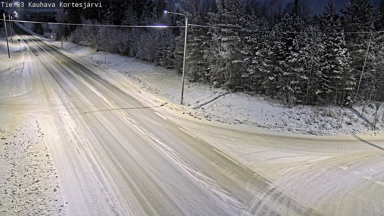 Weather Camera Image Väg 63 Kauhava Kortesjärvi, Kauhava, Etelä-Pohjanmaa