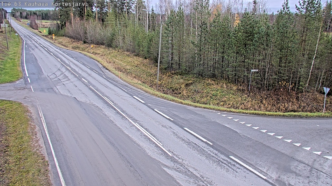 Weather Camera Image Väg 63 Kauhava Kortesjärvi, Kauhava, Etelä-Pohjanmaa