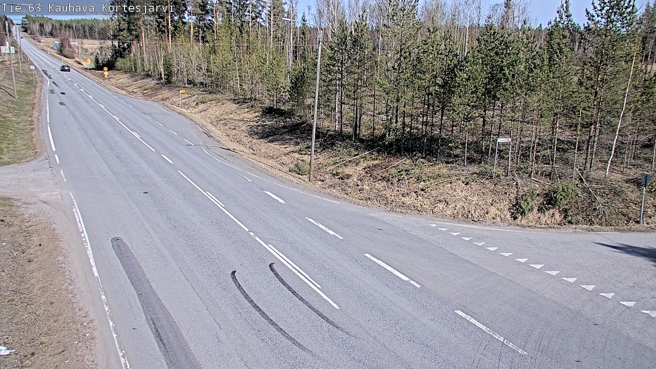 Weather Camera Image Väg 63 Kauhava Kortesjärvi, Kauhava, Etelä-Pohjanmaa