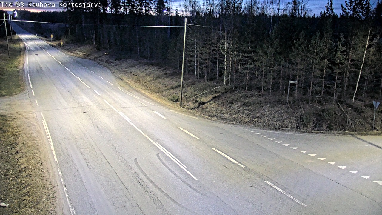 Weather Camera Image Road 63 Kauhava Kortesjärvi, Kauhava, Etelä-Pohjanmaa