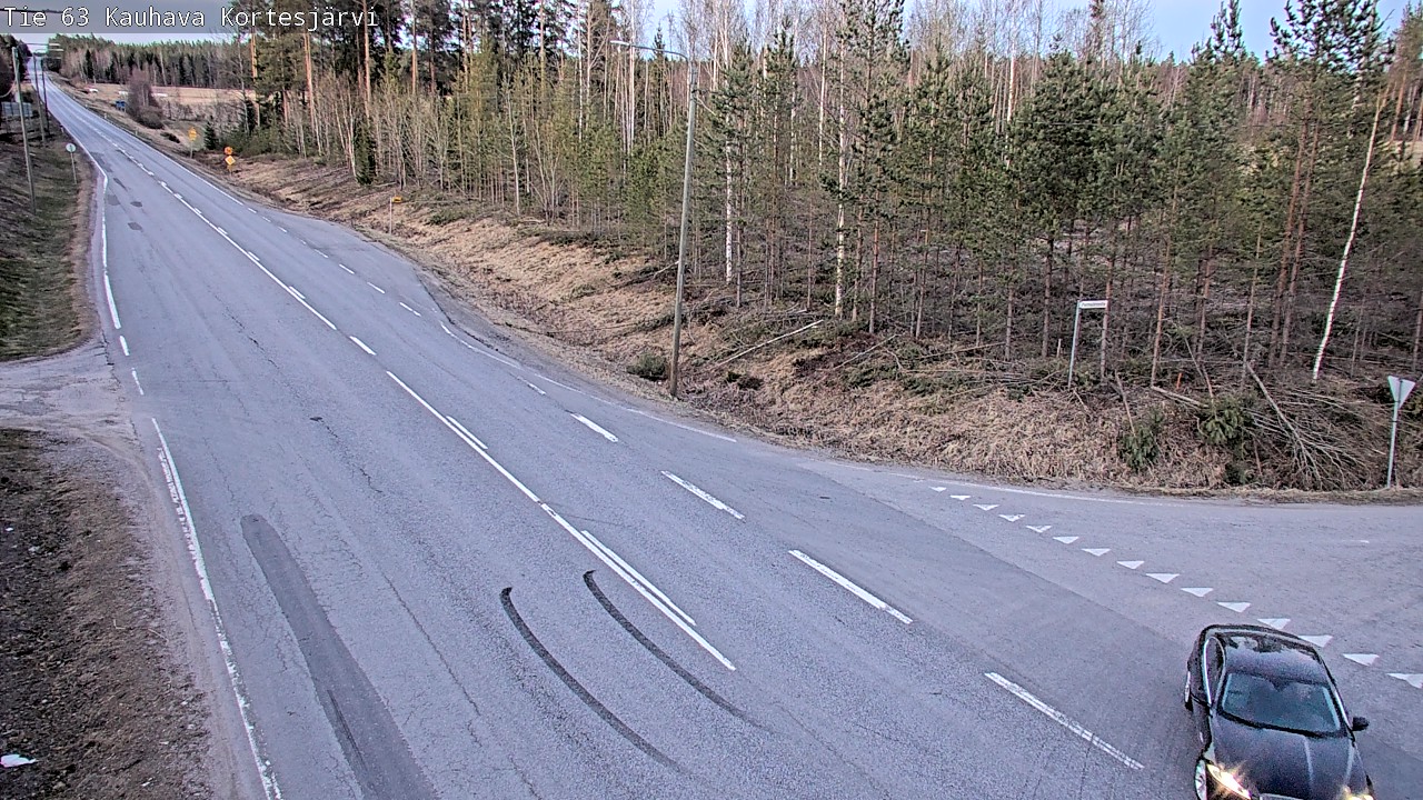 Weather Camera Image Väg 63 Kauhava Kortesjärvi, Kauhava, Etelä-Pohjanmaa