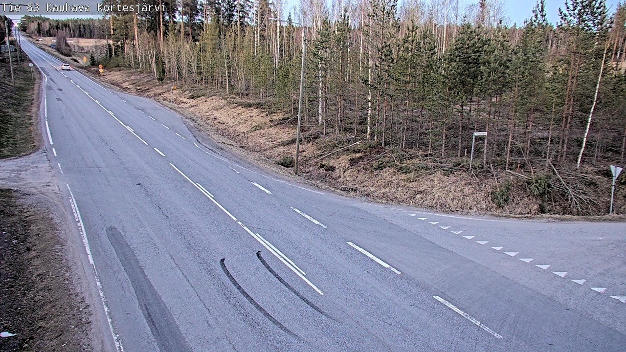 Weather Camera Image Väg 63 Kauhava Kortesjärvi, Kauhava, Etelä-Pohjanmaa