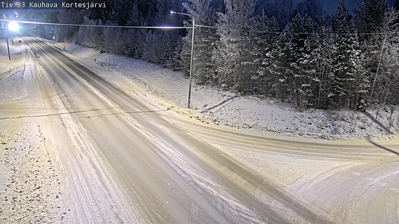 Weather Camera Image Road 63 Kauhava Kortesjärvi, Kauhava, Etelä-Pohjanmaa