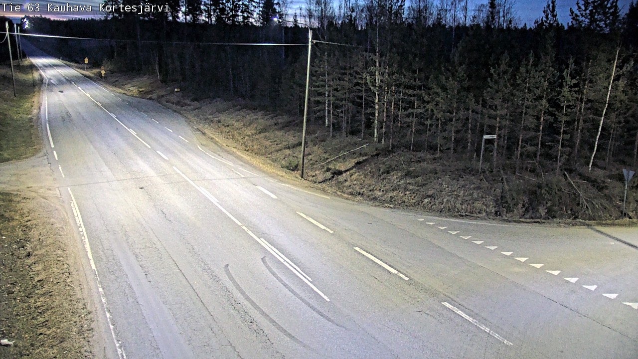 Weather Camera Image Road 63 Kauhava Kortesjärvi, Kauhava, Etelä-Pohjanmaa