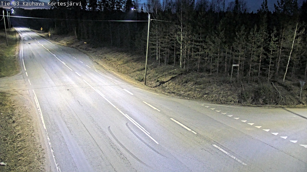 Weather Camera Image Road 63 Kauhava Kortesjärvi, Kauhava, Etelä-Pohjanmaa