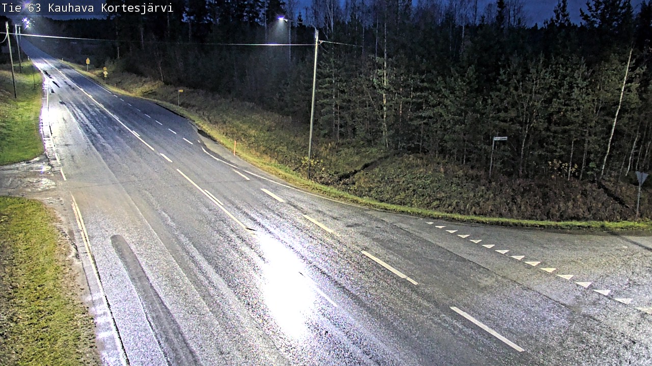 Weather Camera Image Road 63 Kauhava Kortesjärvi, Kauhava, Etelä-Pohjanmaa