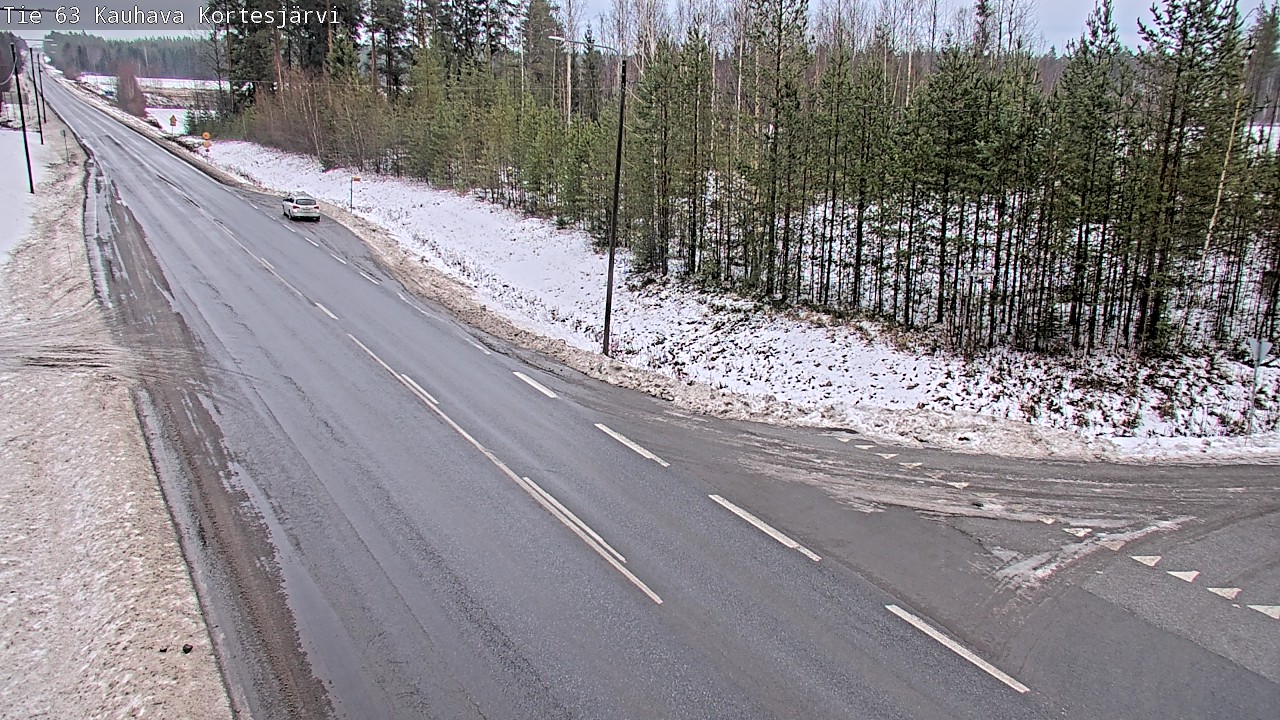 Weather Camera Image Road 63 Kauhava Kortesjärvi, Kauhava, Etelä-Pohjanmaa