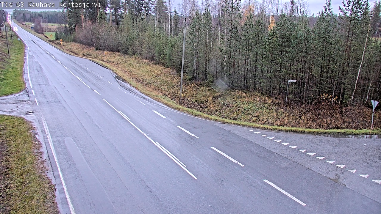Weather Camera Image Road 63 Kauhava Kortesjärvi, Kauhava, Etelä-Pohjanmaa