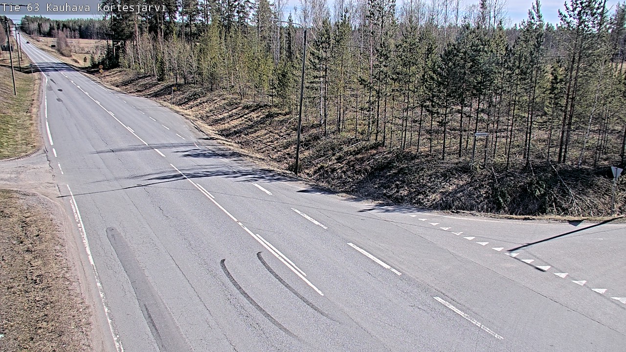 Weather Camera Image Väg 63 Kauhava Kortesjärvi, Kauhava, Etelä-Pohjanmaa