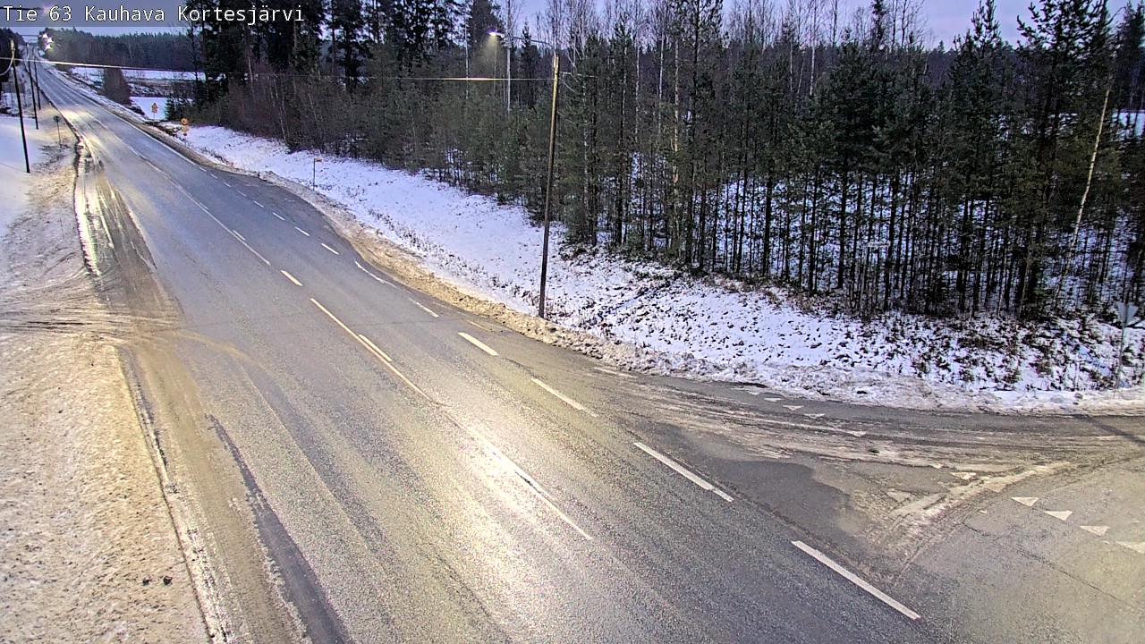 Weather Camera Image Road 63 Kauhava Kortesjärvi, Kauhava, Etelä-Pohjanmaa