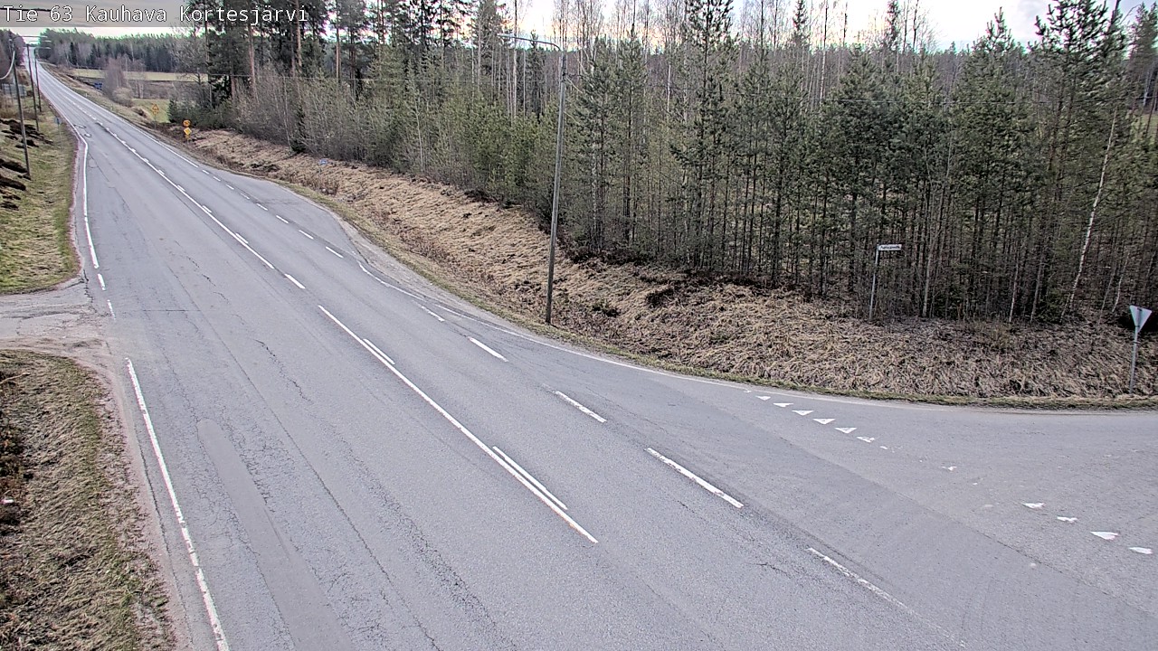 Weather Camera Image Road 63 Kauhava Kortesjärvi, Kauhava, Etelä-Pohjanmaa