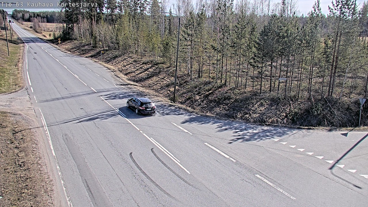 Weather Camera Image Väg 63 Kauhava Kortesjärvi, Kauhava, Etelä-Pohjanmaa