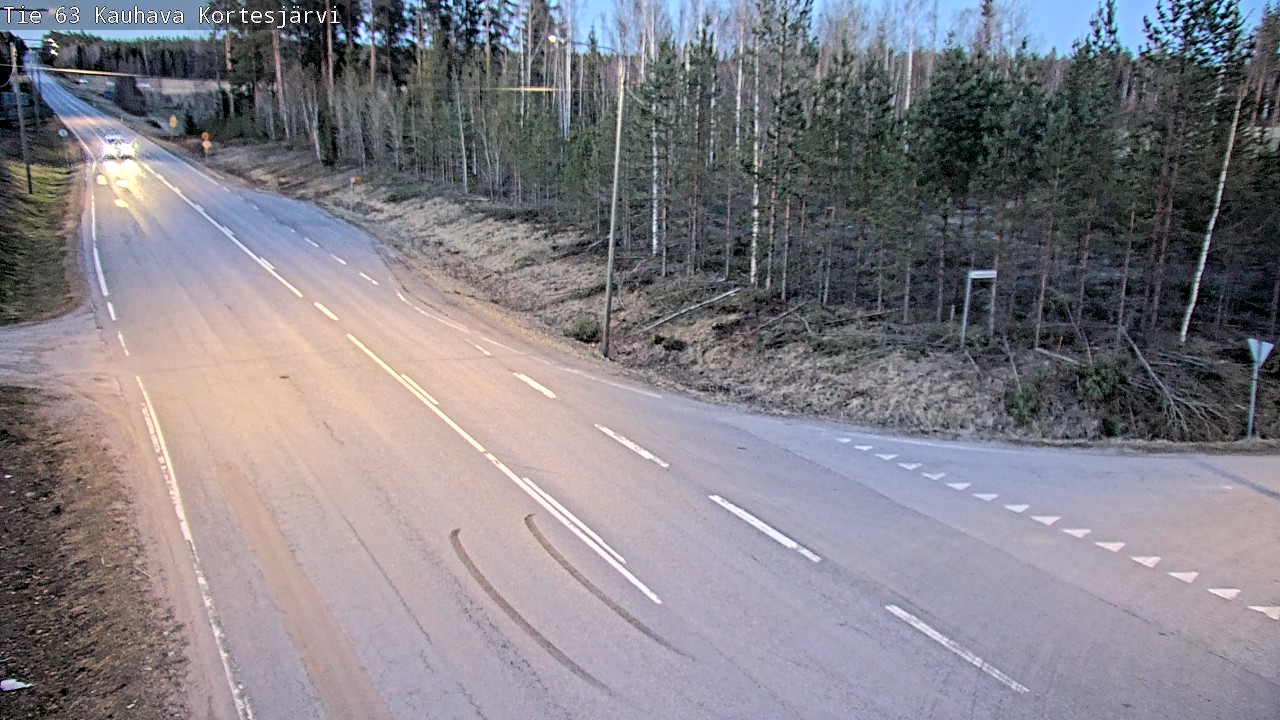 Weather Camera Image Väg 63 Kauhava Kortesjärvi, Kauhava, Etelä-Pohjanmaa