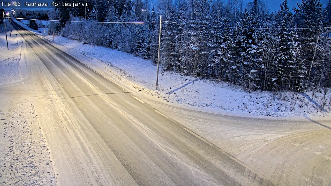 Weather Camera Image Väg 63 Kauhava Kortesjärvi, Kauhava, Etelä-Pohjanmaa
