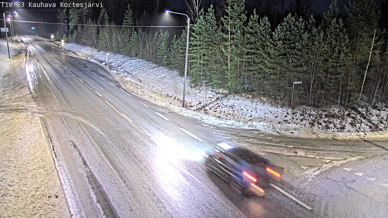 Weather Camera Image Road 63 Kauhava Kortesjärvi, Kauhava, Etelä-Pohjanmaa
