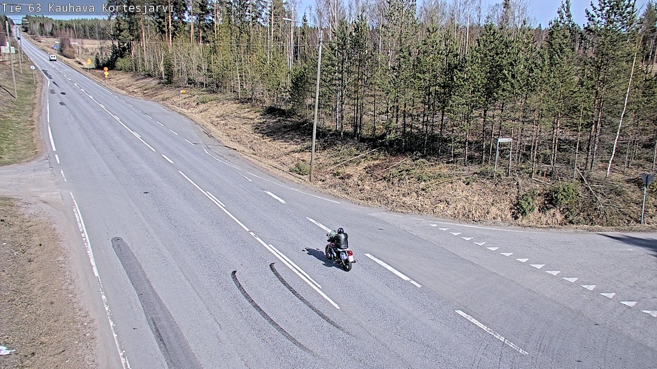 Weather Camera Image Väg 63 Kauhava Kortesjärvi, Kauhava, Etelä-Pohjanmaa