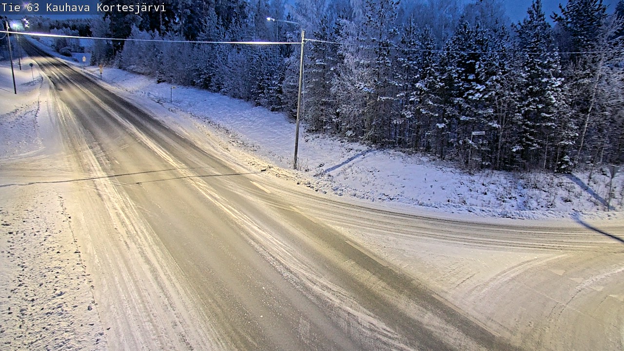 Weather Camera Image Road 63 Kauhava Kortesjärvi, Kauhava, Etelä-Pohjanmaa