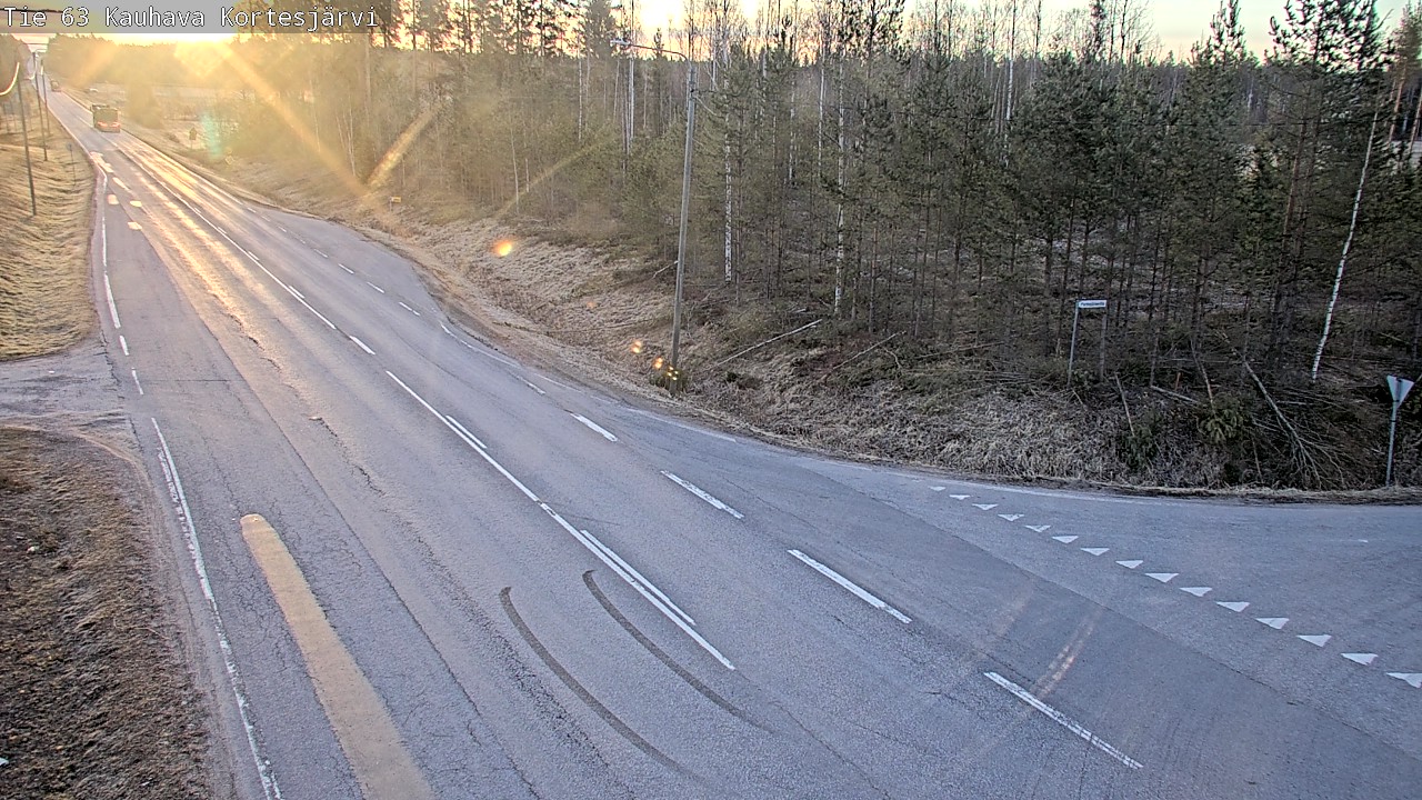 Weather Camera Image Väg 63 Kauhava Kortesjärvi, Kauhava, Etelä-Pohjanmaa
