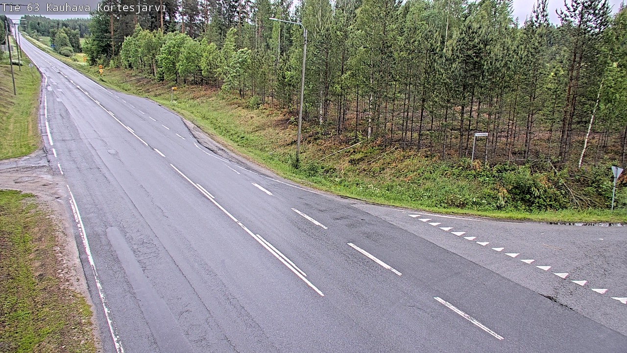 Weather Camera Image Road 63 Kauhava Kortesjärvi, Kauhava, Etelä-Pohjanmaa