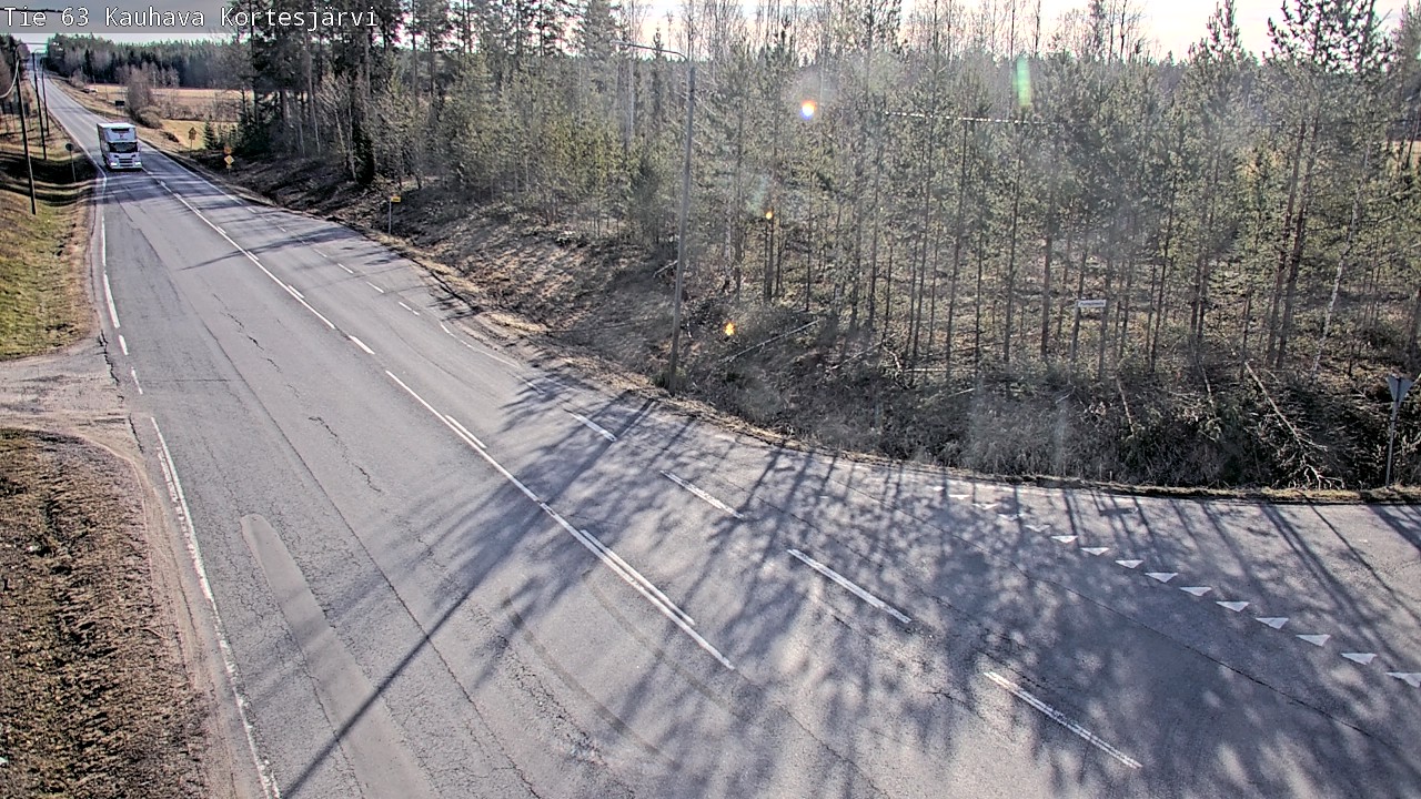 Weather Camera Image Väg 63 Kauhava Kortesjärvi, Kauhava, Etelä-Pohjanmaa