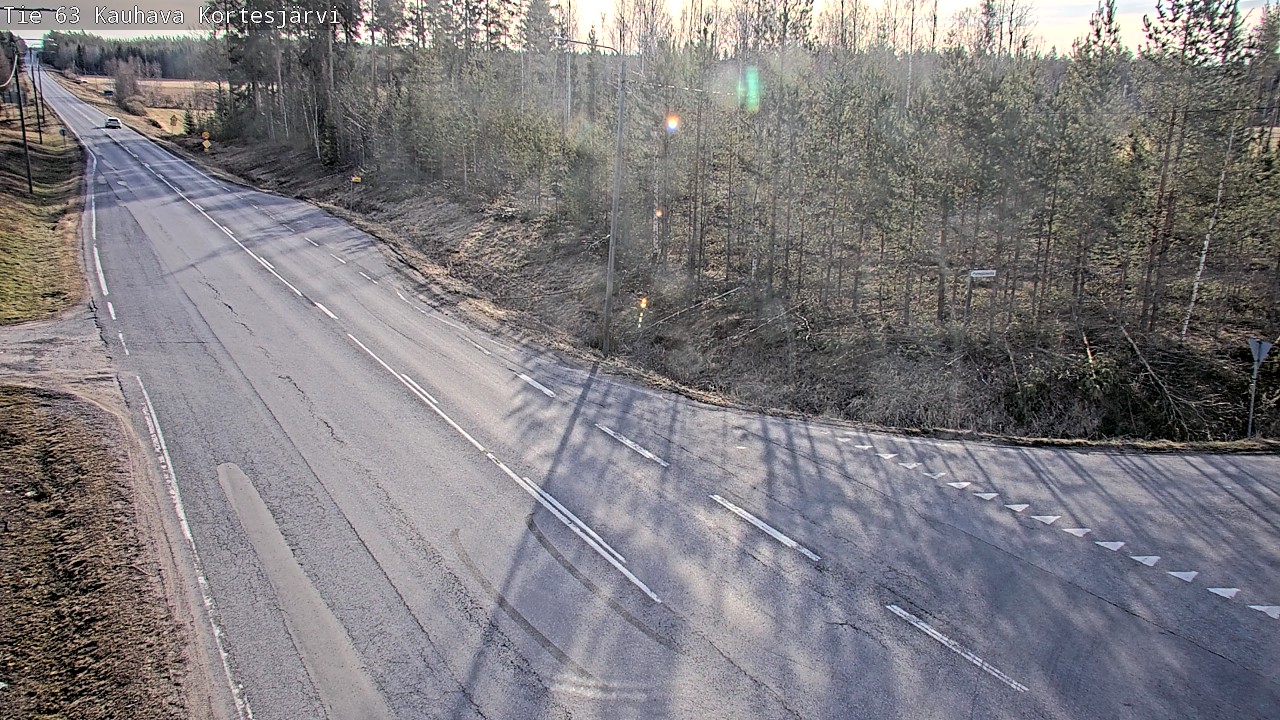 Weather Camera Image Väg 63 Kauhava Kortesjärvi, Kauhava, Etelä-Pohjanmaa