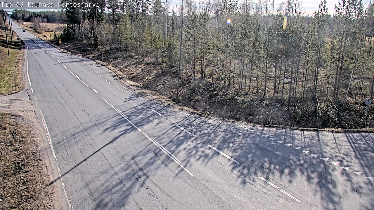 Weather Camera Image Väg 63 Kauhava Kortesjärvi, Kauhava, Etelä-Pohjanmaa