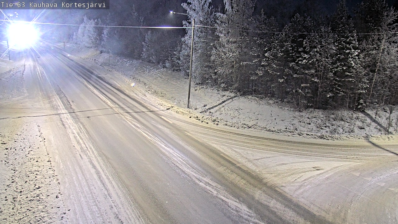 Weather Camera Image Road 63 Kauhava Kortesjärvi, Kauhava, Etelä-Pohjanmaa