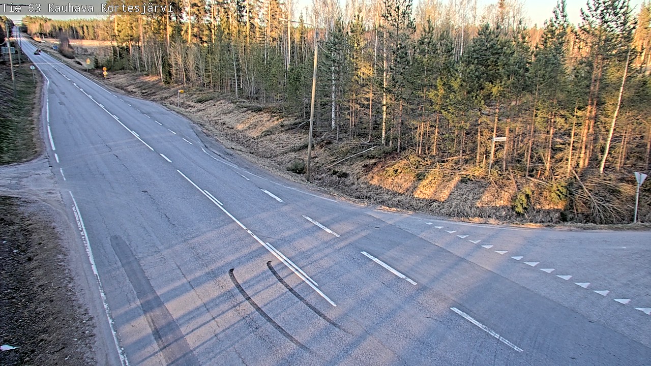 Weather Camera Image Väg 63 Kauhava Kortesjärvi, Kauhava, Etelä-Pohjanmaa