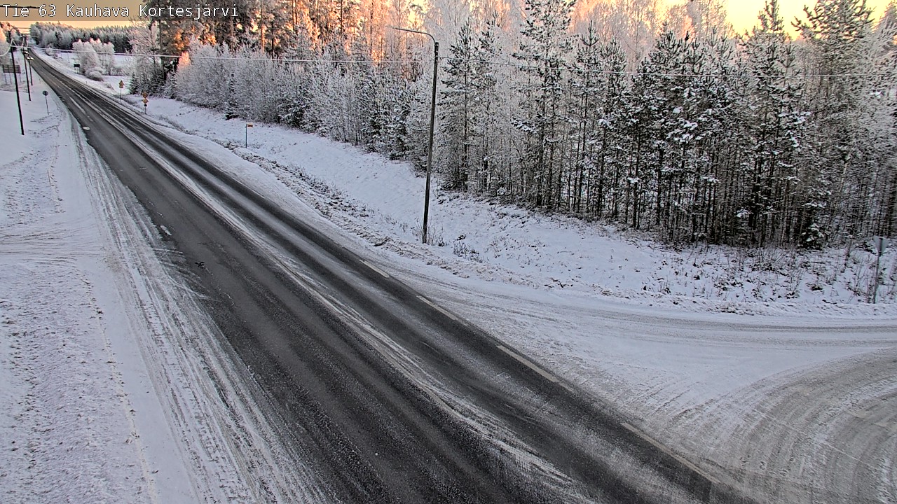 Weather Camera Image Road 63 Kauhava Kortesjärvi, Kauhava, Etelä-Pohjanmaa