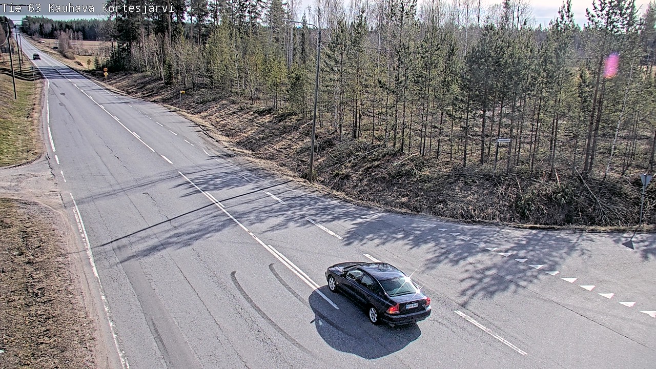 Weather Camera Image Väg 63 Kauhava Kortesjärvi, Kauhava, Etelä-Pohjanmaa