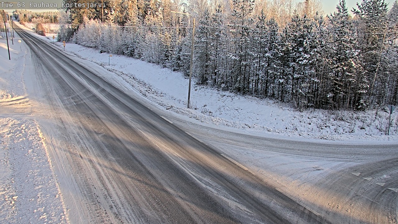 Weather Camera Image Väg 63 Kauhava Kortesjärvi, Kauhava, Etelä-Pohjanmaa