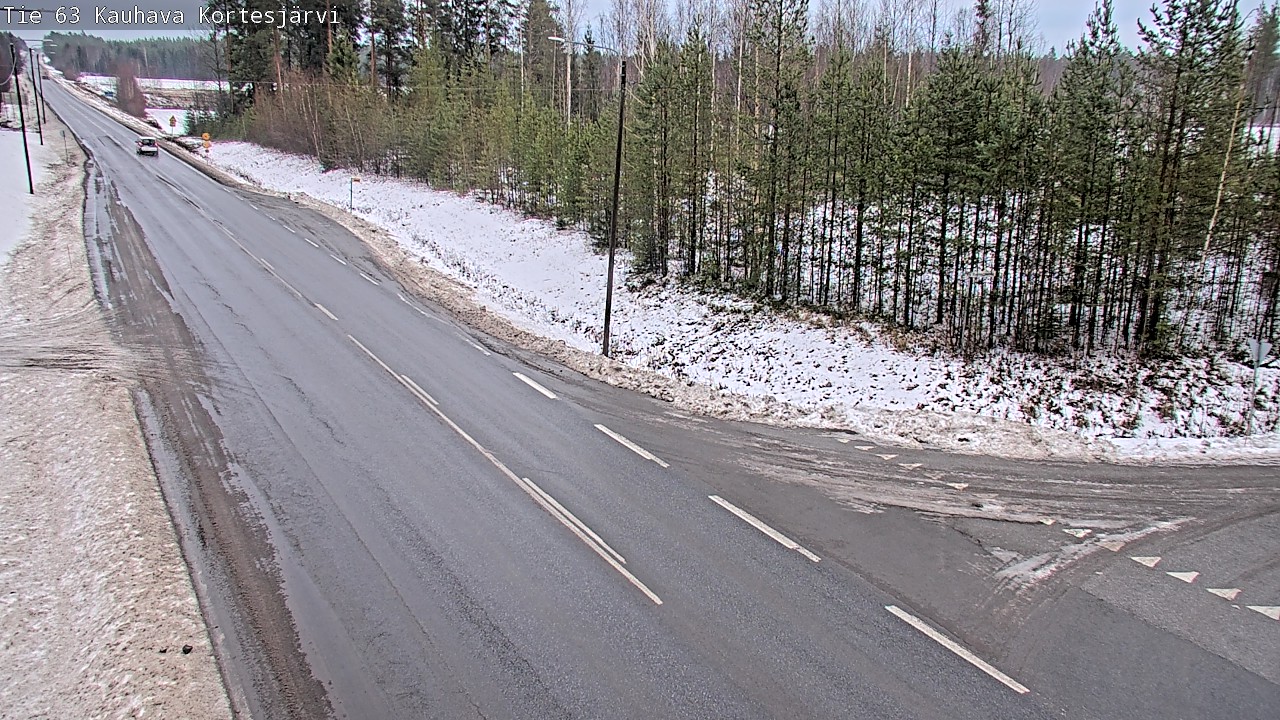 Weather Camera Image Road 63 Kauhava Kortesjärvi, Kauhava, Etelä-Pohjanmaa