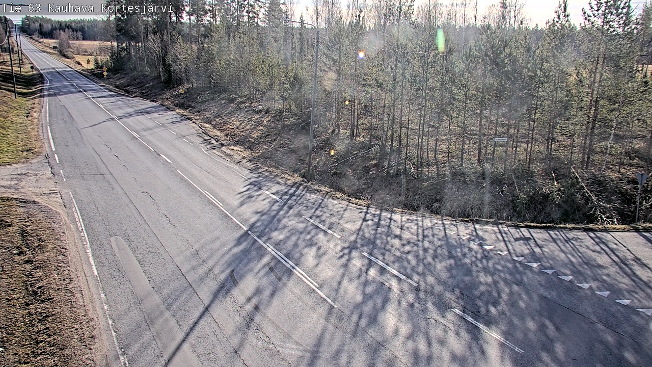 Weather Camera Image Väg 63 Kauhava Kortesjärvi, Kauhava, Etelä-Pohjanmaa