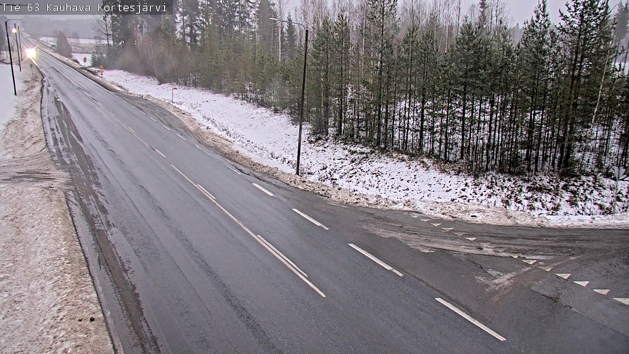 Weather Camera Image Road 63 Kauhava Kortesjärvi, Kauhava, Etelä-Pohjanmaa